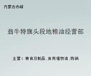 翁牛特旗头段地粮油经营部